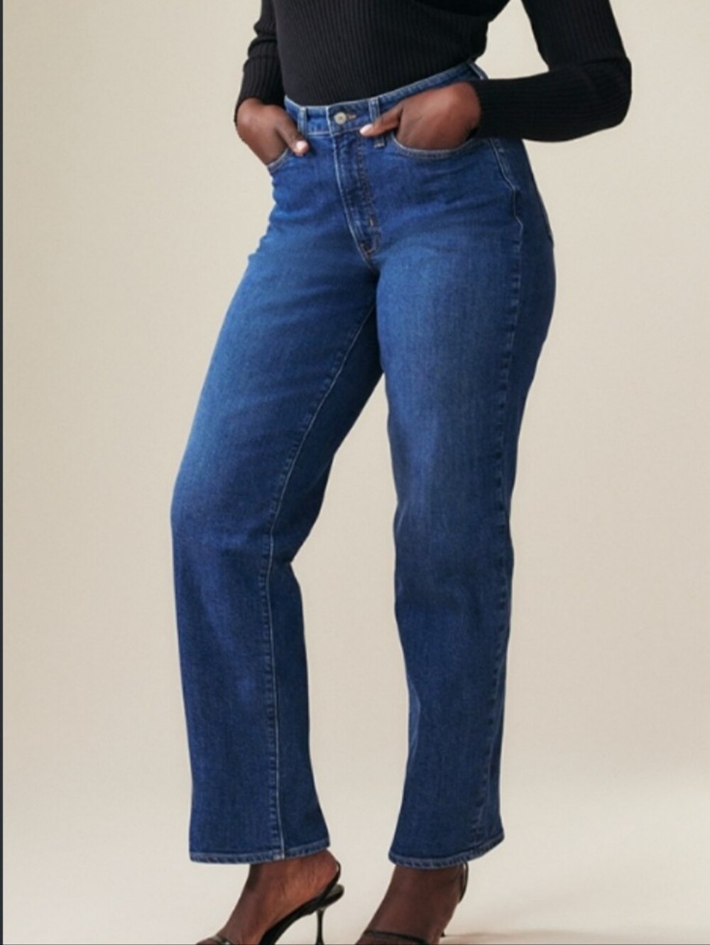 Old Navy Women's High Rise Wow Loose Blue Jeans Size 16